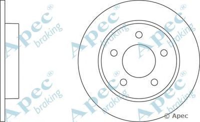 APEC BRAKING dsk2196 -  Тормозной диск